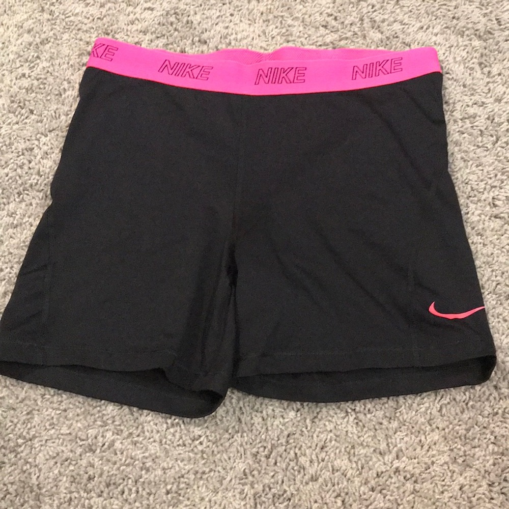 XL Nike Dry Fit Spandex Pink/black Active Shorts